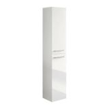 Mobile colonna sospesa 2 ante 30x150h cm bianco lucido - Notte