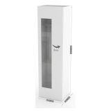 Mobile colonna vetrina 45x34x162h cm bianco lucido - Adatka