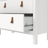 Mobile con vetrina 2 ante 78x32x199h cm bianco - Lazio