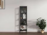 Mobile con vetrina 42x35x160h cm ardesia - Laces