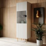 Mobile con vetrina 59x42x182h cm bianco - Raccuja