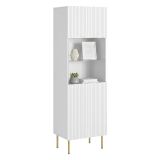 Mobile con vetrina 59x42x182h cm bianco - Raccuja