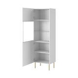 Mobile con vetrina 59x42x182h cm bianco - Raccuja