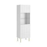 Mobile con vetrina 59x42x182h cm bianco - Raccuja