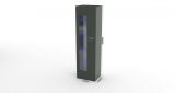 Mobile con vetrina elegante 45x34x162h cm antracite lucido - Adatka