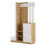 Mobile da ingresso 2 ante quercia e bianco 113x179h cm - Arco