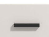 Mobile da Ingresso Bianco Crema Nero un Cassetto 2 Ripiani 51.5x35x98h cm, Un'anta - Trevi