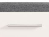 Mobile da Ingresso Bianco Grigio Scuro un Ripiano 2 Ante 79x35x45h cm, 2 Vani - Cannole