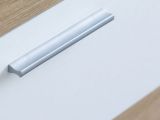 Mobile da Ingresso Bianco Marrone Rovere Nodi Specchio Incluso 3 Ripiani 91.5x28x202h cm, Appendiabiti - Viggiano