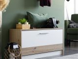 Mobile da Ingresso Bianco Marrone Rovere Nodi Specchio Incluso 3 Ripiani 91.5x28x202h cm, Appendiabiti - Viggiano
