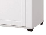 Mobile da Ingresso Bianco Opaco Marrone Rovere un Cassetto 2 Ripiani 60.5x41x105h cm, Un'anta - Rogeno