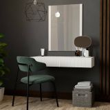 Mobile da Ingresso Bianco Specchio Incluso Paia 80x42x97h cm, un Cassetto - Premolo