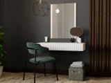 Mobile da Ingresso Bianco Specchio Incluso Paia 80x42x97h cm, un Cassetto - Premolo