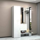 Mobile da ingresso da parete 2 ante bianco 140x190h cm - Arabelle