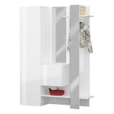 Mobile da ingresso da parete 2 ante bianco 140x190h cm - Arabelle