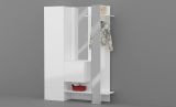 Mobile da ingresso da parete 2 ante bianco 140x190h cm - Arabelle