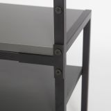 Mobile da ingresso da parete antracite e nero 78x182h cm - Varsavia