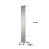 Mobile da ingresso Fornace, 35x37h195 cm, Bianco
