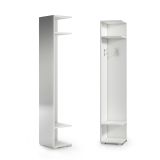 Mobile da ingresso Fornace, 35x37h195 cm, Bianco