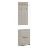 Mobile da Ingresso Marrone Olmo Appendiabiti Apertura a Ribalta 54x28x181h cm, 2 Ante - Sestola