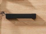 Mobile da Ingresso Marrone Rovere Nodi Nero Specchio Incluso un Cassetto 94.5x33.5x191h cm, 5 Ripiani - Corbetta