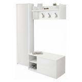 Mobile da ingresso sospeso 2 ante bianco 90x45h cm - Tanzanite