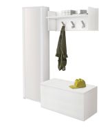 Mobile da ingresso sospeso 2 ante bianco 90x45h cm - Tanzanite
