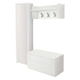 Mobile da ingresso sospeso 2 ante bianco 90x45h cm - Tanzanite