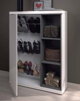 Mobile da ingresso sospeso bianco e grigio cenere 79x108h cm - Volturno