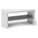 Mobile da ingresso sospeso bianco lucido e antracite 80x40h cm - Trivia