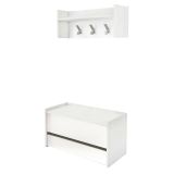 Mobile da ingresso sospeso con cassetto bianco 90x46h cm - Actinolite