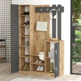 Mobile ingresso 2 ante quercia e antracite 113x179h cm - Arco