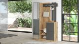 Mobile ingresso 2 ante quercia e antracite 113x179h cm - Arco