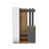 Mobile ingresso 2 ante quercia e antracite 113x179h cm - Arco