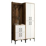 Mobile ingresso 4 ante noce e bianco 120x200h cm - Eufemia