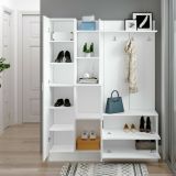 Mobile ingresso appendiabiti bianco 140x181h cm - Anumali