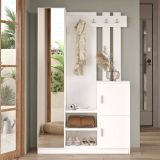Mobile ingresso chic sospeso 2 ante bianco 113x180h cm - Fernand