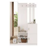 Mobile ingresso chic sospeso 2 ante bianco 113x180h cm - Fernand