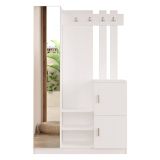 Mobile ingresso chic sospeso 2 ante bianco 113x180h cm - Fernand