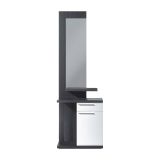 Mobile ingresso con cassetto bianco e grigio cenere 61x186h cm - Axell