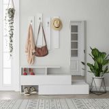 Mobile ingresso da parete 2 ante bianco 137x54h cm - Ofel