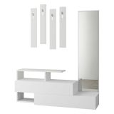 Mobile ingresso da parete 2 ante bianco 137x54h cm - Ofel