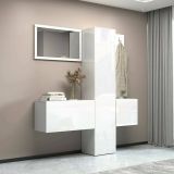 Mobile ingresso da parete 3 ante bianco 170x190h cm - Barengo