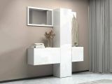 Mobile ingresso da parete 3 ante bianco 170x190h cm - Barengo