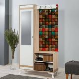 Mobile ingresso quercia e multicolore 100x190h cm - Sugilite