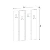 Mobile ingresso sospeso bianco 64x80h cm - Joachim