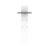 Mobile ingresso sospeso bianco lucido e ardesia 50x140h cm - Etesia