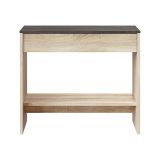 Mobile ingresso sospeso con cassetto rovere e noce 92x79h cm - Alwin