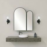 Mobile lavabo 2 ante 50x12x45h cm nero - Paramaribo