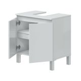 Mobile lavabo 2 ante 60x40x63h cm bianco lucido - Jerome